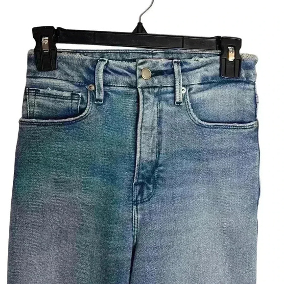 GOOD American Good Curve Straight Blue 858 Size 00/24 - Picture 3 of 8